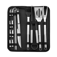 Load image into Gallery viewer, 3~20Pcs/set Grill BBQ Stainless Steel Barbecue Grilling Tools Set BBQ Accessories Utensil BBQ Grill Tools And Tool Sets