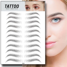 Load image into Gallery viewer, Magic 4D Hair-like Eyebrow Tattoo Sticker False Eyebrows 7 Day Long Lasting Super Waterproof Makeup Eye Brow Stickers Cosmetics