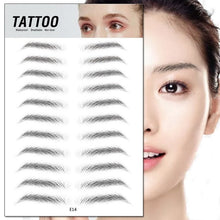 Load image into Gallery viewer, Magic 4D Hair-like Eyebrow Tattoo Sticker False Eyebrows 7 Day Long Lasting Super Waterproof Makeup Eye Brow Stickers Cosmetics