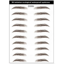 Load image into Gallery viewer, Magic 4D Hair-like Eyebrow Tattoo Sticker False Eyebrows 7 Day Long Lasting Super Waterproof Makeup Eye Brow Stickers Cosmetics