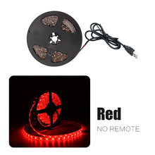 Load image into Gallery viewer, USB Tira CONDUZIDA DC 5V 50CM 1M 2M 3M 4M 5M Mini 3Key 24Key Flexível Da Lâmpada de Luz SMD 2835 Decoração da Mesa De Iluminação de Fundo de Tela de TV