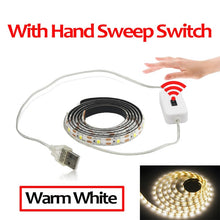 Load image into Gallery viewer, Dc 5 v lâmpada usb movimento led backlight led tv cozinha tira conduzida varredura mão acenando fora do sensor de luz luzes diodo à prova dwaterproof água