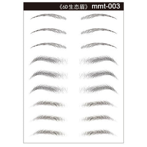 Magic 4D Hair-like Eyebrow Tattoo Sticker False Eyebrows 7 Day Long Lasting Super Waterproof Makeup Eye Brow Stickers Cosmetics