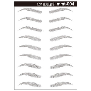 Magic 4D Hair-like Eyebrow Tattoo Sticker False Eyebrows 7 Day Long Lasting Super Waterproof Makeup Eye Brow Stickers Cosmetics