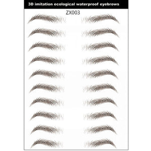 Magic 4D Hair-like Eyebrow Tattoo Sticker False Eyebrows 7 Day Long Lasting Super Waterproof Makeup Eye Brow Stickers Cosmetics