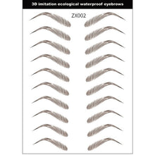 Load image into Gallery viewer, Magic 4D Hair-like Eyebrow Tattoo Sticker False Eyebrows 7 Day Long Lasting Super Waterproof Makeup Eye Brow Stickers Cosmetics
