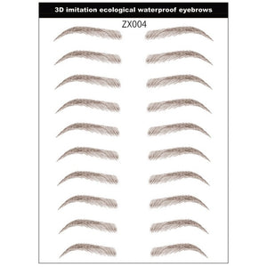 Magic 4D Hair-like Eyebrow Tattoo Sticker False Eyebrows 7 Day Long Lasting Super Waterproof Makeup Eye Brow Stickers Cosmetics