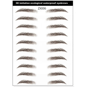 Magic 4D Hair-like Eyebrow Tattoo Sticker False Eyebrows 7 Day Long Lasting Super Waterproof Makeup Eye Brow Stickers Cosmetics