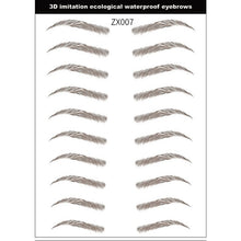 Load image into Gallery viewer, Magic 4D Hair-like Eyebrow Tattoo Sticker False Eyebrows 7 Day Long Lasting Super Waterproof Makeup Eye Brow Stickers Cosmetics
