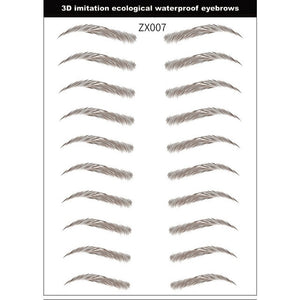 Magic 4D Hair-like Eyebrow Tattoo Sticker False Eyebrows 7 Day Long Lasting Super Waterproof Makeup Eye Brow Stickers Cosmetics