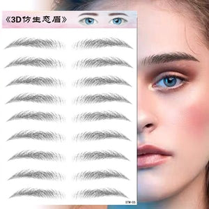 O.TWO.O 4D Hair Like Eyebrows Makeup Waterproof Eyebrow Tattoo Sticker Long Lasting Natural Fake Eyebrow Lamination Cosmetics