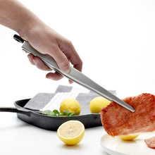 Load image into Gallery viewer, Thicken Stainless Steel Barbecue Locking Tongs Serving Clip BBQ Grill Baking Salad Steak Vegetable Pasta Kitchen Tool
